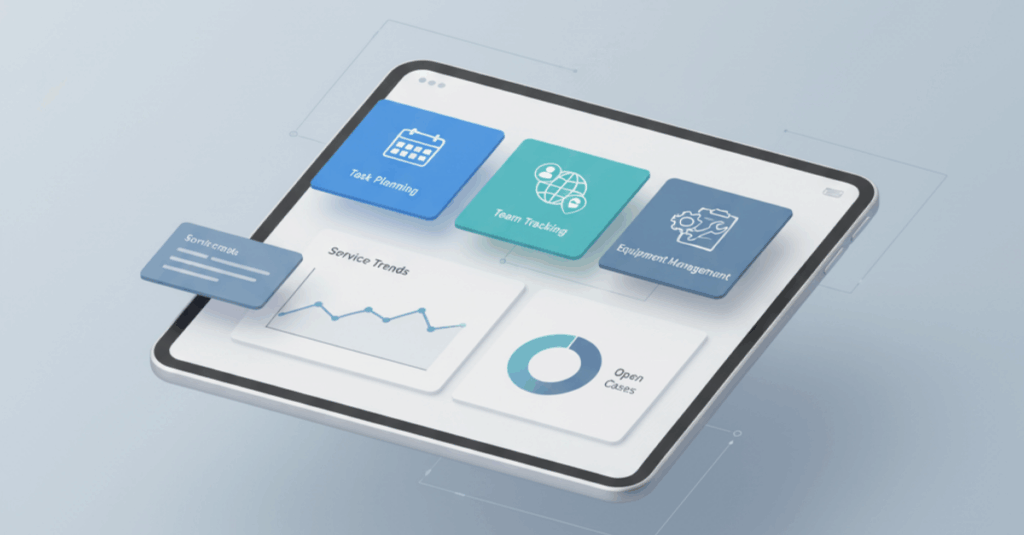 saha hizmet yönetimi, yazılım geliştime, iş yazılımları, SPIDYA, Cheetah, field service management