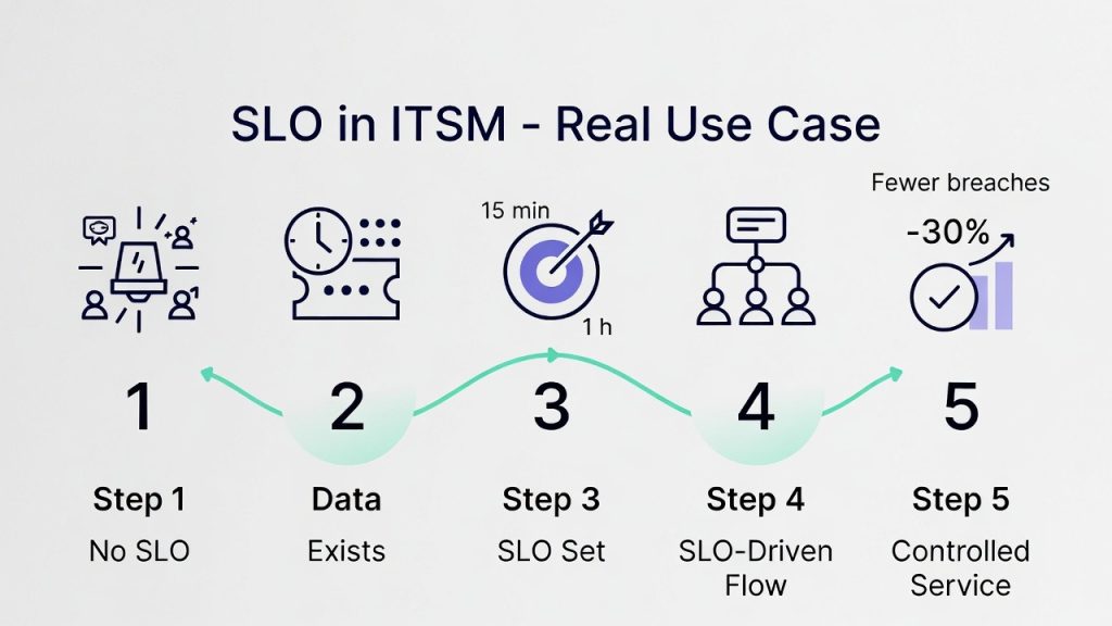 SLO nedir, slo in itsm, service level operations