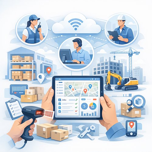 saha operasyon yazılımı, saha verimliliği, saha ekip yönetimi entegrasyonu, dijital saha yönetimi